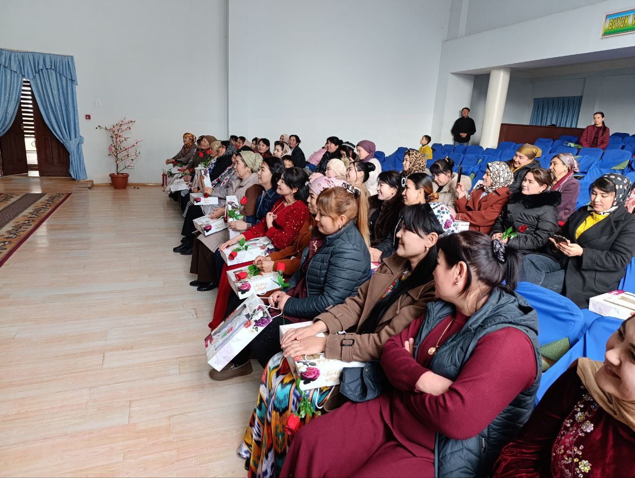 8-mart Xalqaro xotin qizlar bayramiga bag'ishlab 34-son BMSMda "Muqaddas ayol"deb nomlangan tadbirdan lavhalar